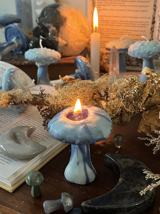 Milk Cap Mushroom Candles