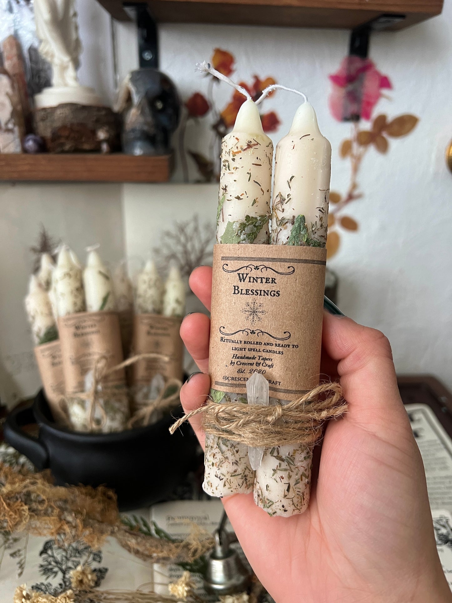 Winter Blessings: New Year Spell Candles