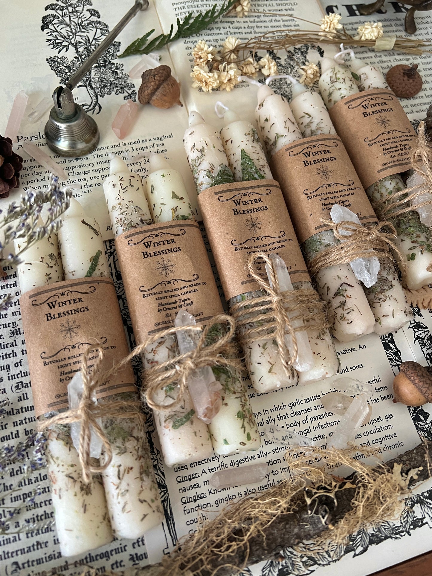 Winter Blessings: New Year Spell Candles