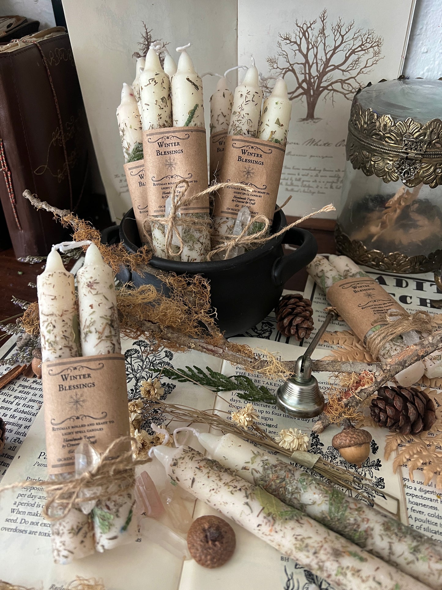 Winter Blessings: New Year Spell Candles