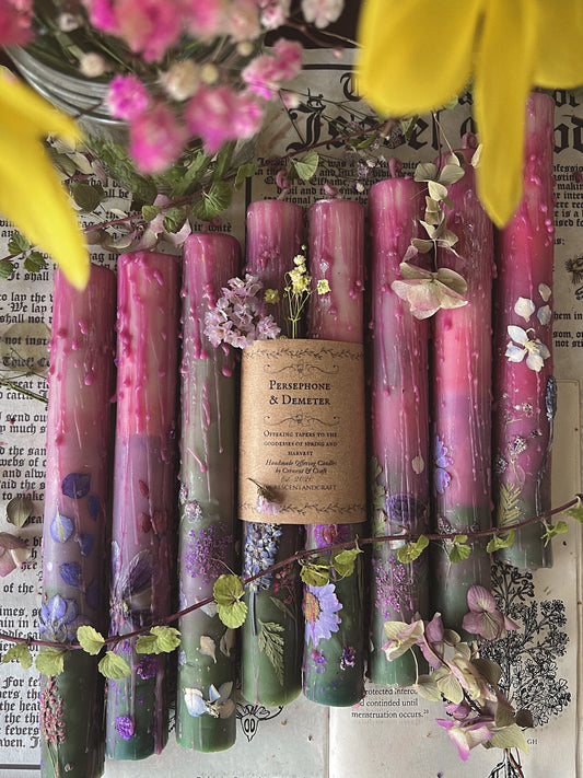 Persephone & Demeter Pillar Candles