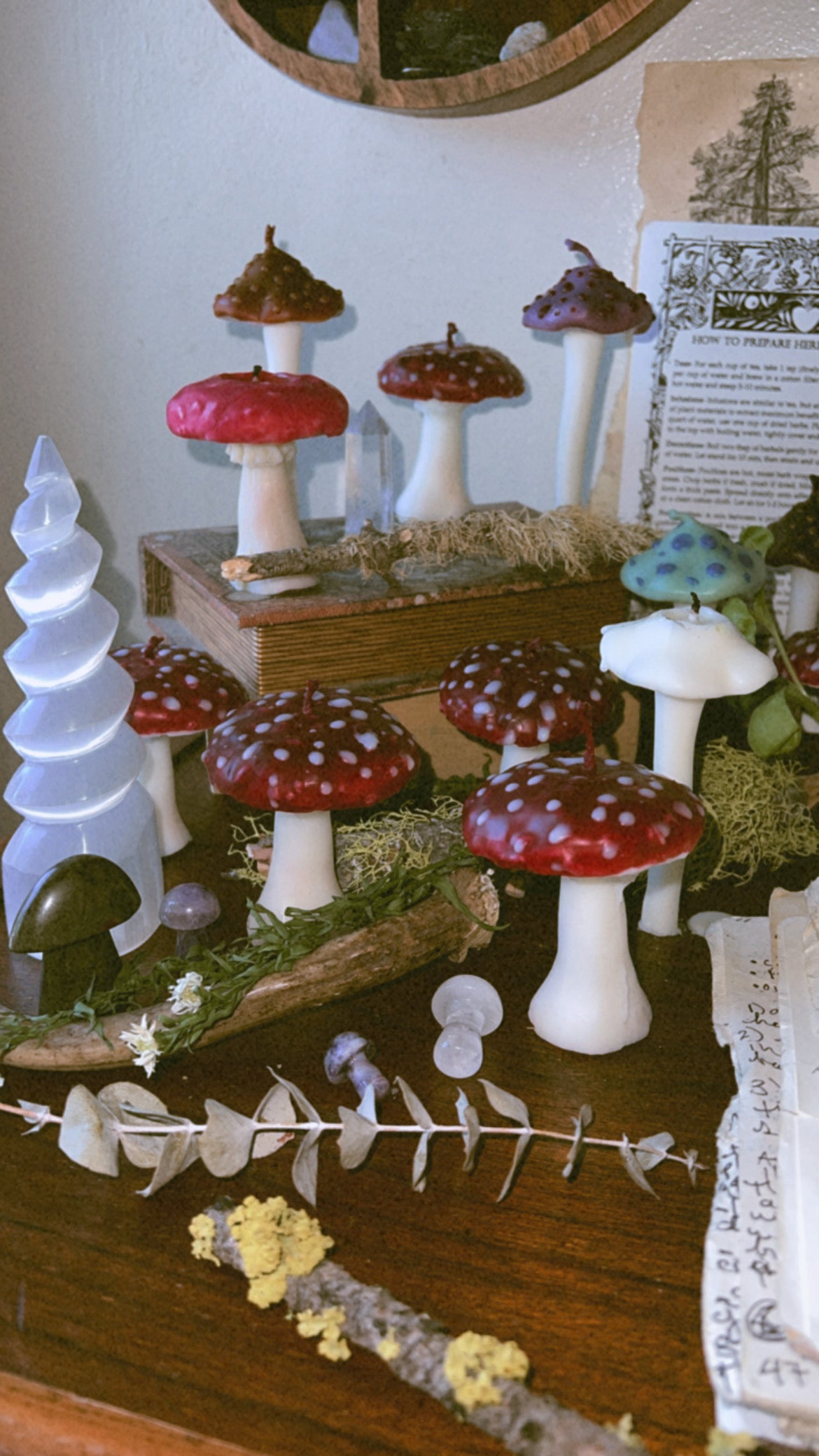 Toadstool Mushroom Candles