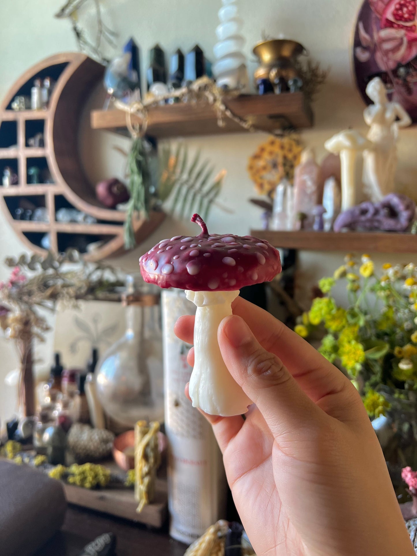 Toadstool Mushroom Candles