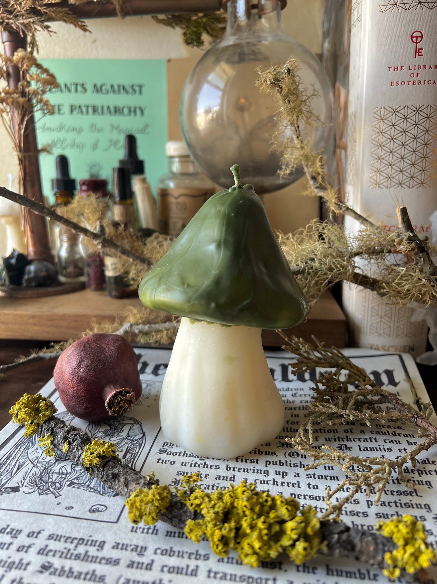 Large Mushroom Candles